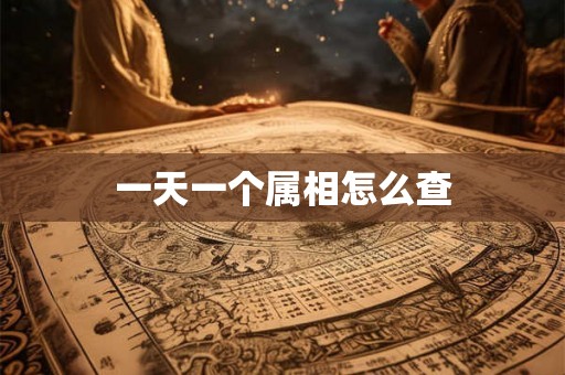 一天一个属相怎么查