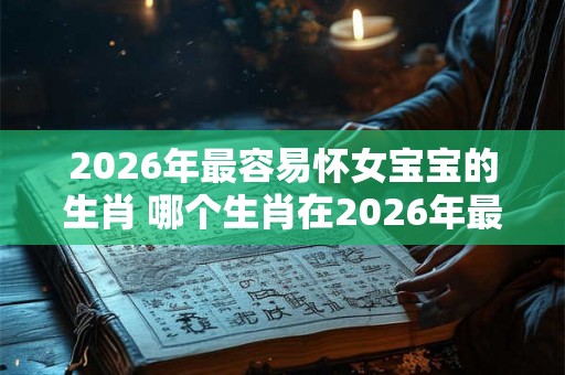 2026年最容易怀女宝宝的生肖 哪个生肖在2026年最容易怀女宝宝