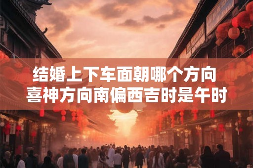 结婚上下车面朝哪个方向 喜神方向南偏西吉时是午时