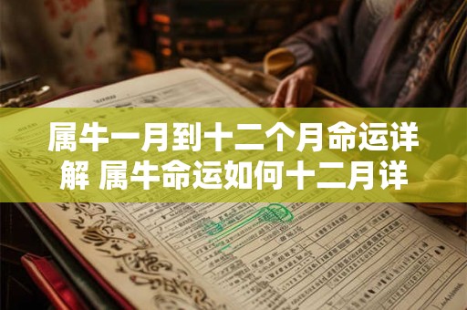 属牛一月到十二个月命运详解 属牛命运如何十二月详解