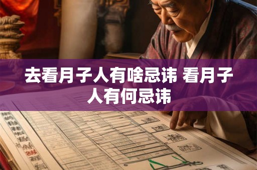 去看月子人有啥忌讳 看月子人有何忌讳