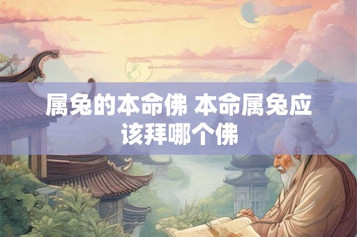 属兔的本命佛 本命属兔应该拜哪个佛 属兔的本命佛 本命属兔应该拜哪个佛