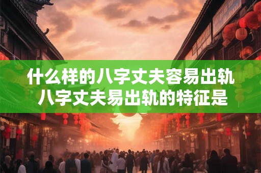 什么样的八字丈夫容易出轨 八字丈夫易出轨的特征是什么