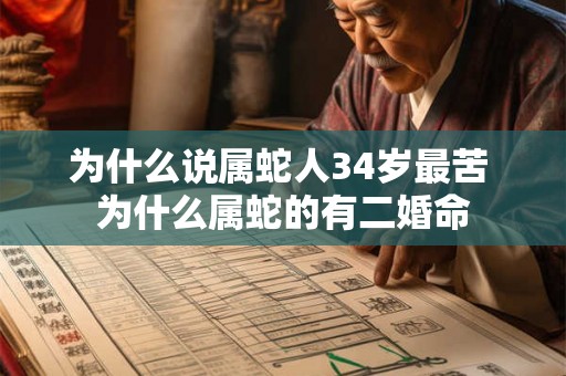 为什么说属蛇人34岁最苦 为什么属蛇的有二婚命