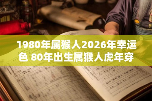 1980年属猴人2026年幸运色 80年出生属猴人虎年穿什么颜色衣服好
