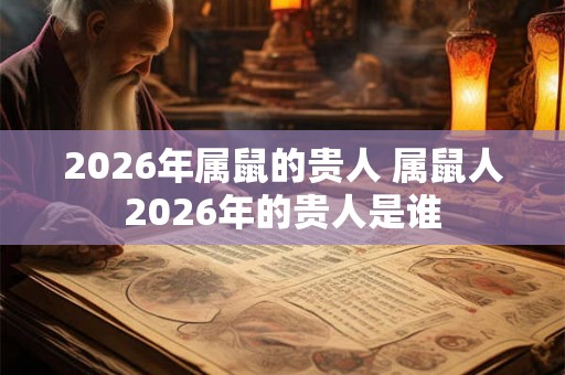 2026年属鼠的贵人 属鼠人2026年的贵人是谁 2026年属鼠的贵人 属鼠人2026年的贵人是谁