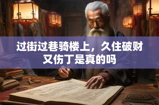 过街过巷骑楼上，久住破财又伤丁是真的吗
