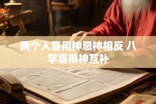 两个人喜用神忌神相反 八字喜用神互补