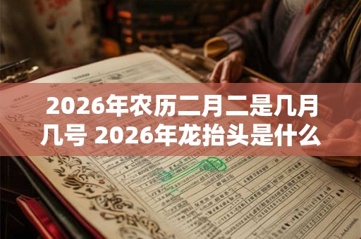 2026年农历二月二是几月几号 2026年龙抬头是什么时候