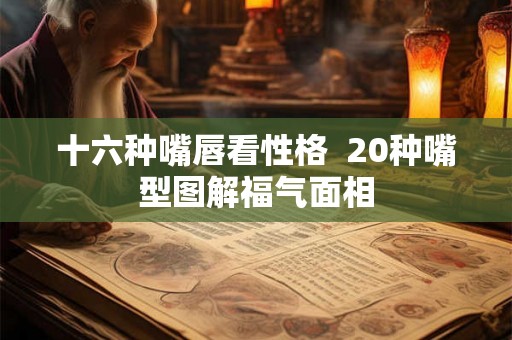 十六种嘴唇看性格  20种嘴型图解福气面相