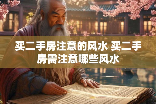 买二手房注意的风水 买二手房需注意哪些风水 买二手房注意的风水 买二手房需注意哪些风水