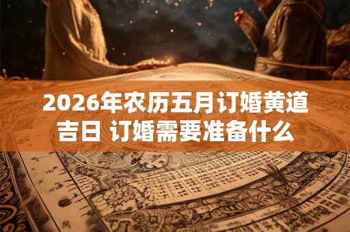 2026年农历五月订婚黄道吉日 订婚需要准备什么 2026年农历五月订婚黄道吉日 订婚需要准备什么