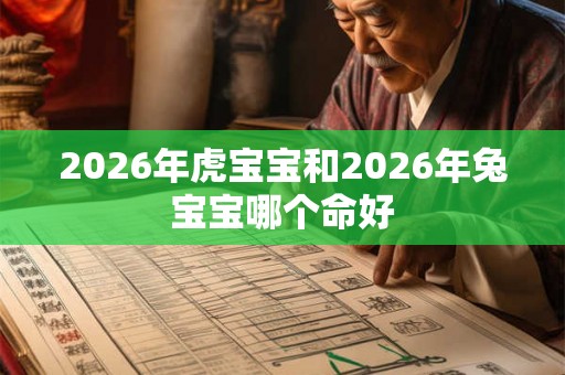2026年虎宝宝和2026年兔宝宝哪个命好