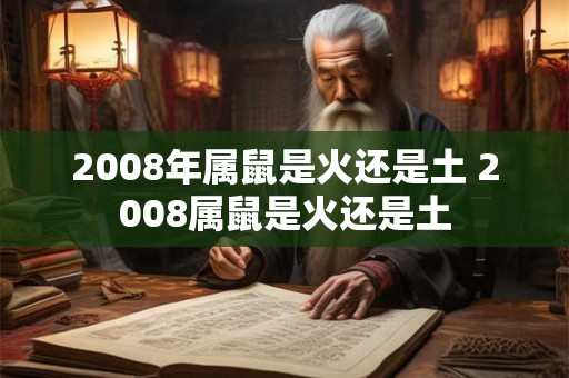 2008年属鼠是火还是土 2008属鼠是火还是土
