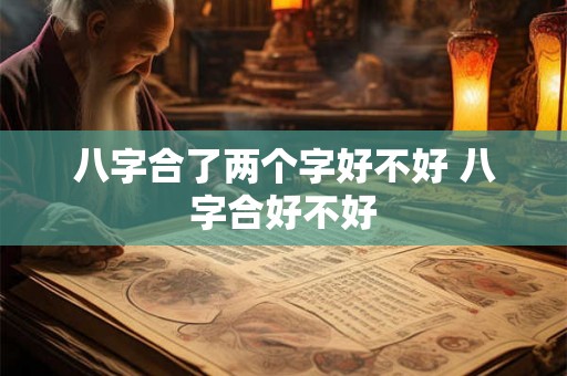 八字合了两个字好不好 八字合好不好