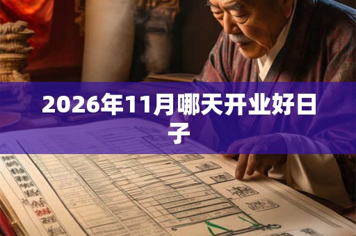 2026年11月哪天开业好日子