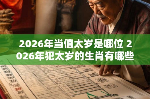 2026年当值太岁是哪位 2026年犯太岁的生肖有哪些