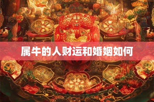 属牛的人财运和婚姻如何