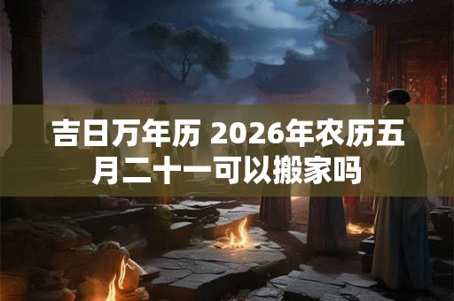 吉日万年历 2026年农历五月二十一可以搬家吗