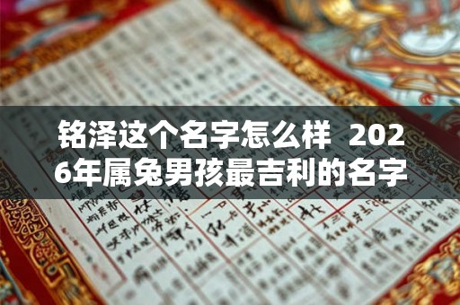 铭泽这个名字怎么样  2026年属兔男孩最吉利的名字