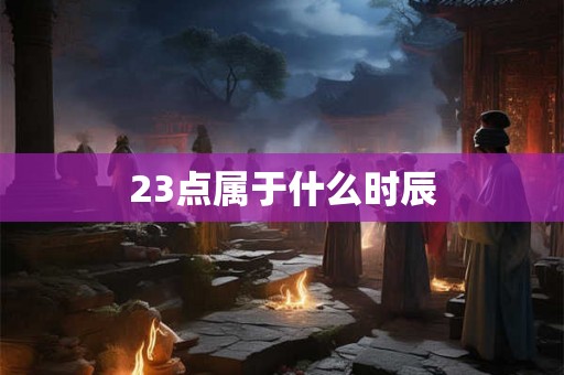 23点属于什么时辰