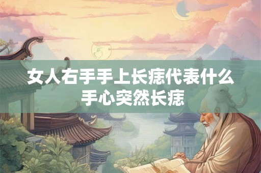 女人右手手上长痣代表什么 手心突然长痣