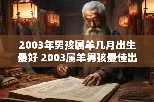 2003年男孩属羊几月出生最好 2003属羊男孩最佳出生月份