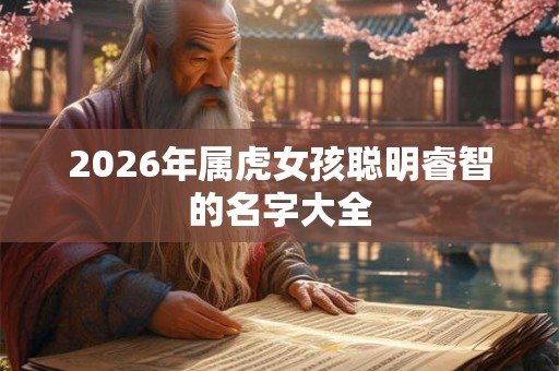 2026年属虎女孩聪明睿智的名字大全