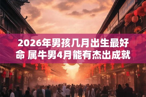 2026年男孩几月出生最好命 属牛男4月能有杰出成就