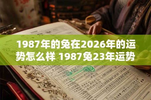 1987年的兔在2026年的运势怎么样 1987兔23年运势如何 1987年的兔在2026年的运势怎么样 1987兔23年运势如何
