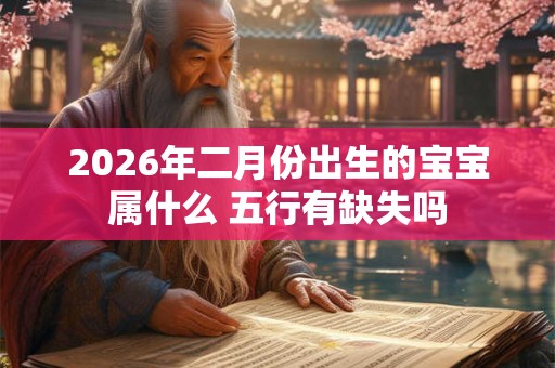 2026年二月份出生的宝宝属什么 五行有缺失吗 2026年二月份出生的宝宝属什么 五行有缺失吗