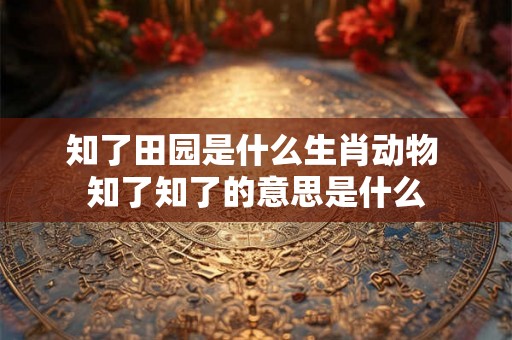 知了田园是什么生肖动物 知了知了的意思是什么