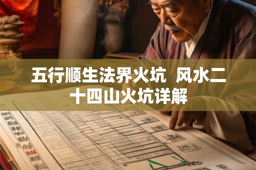 五行顺生法界火坑 风水二十四山火坑详解 五行顺生法界火坑 风水二十四山火坑详解