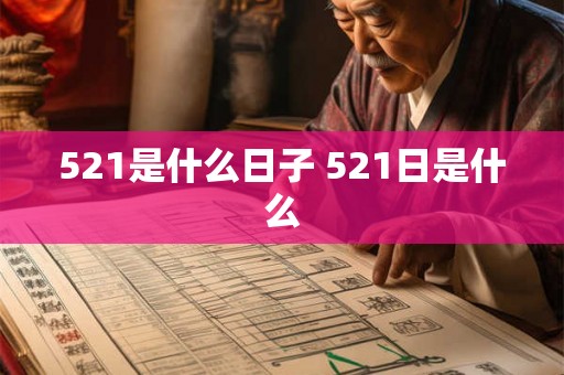 521是什么日子 521日是什么