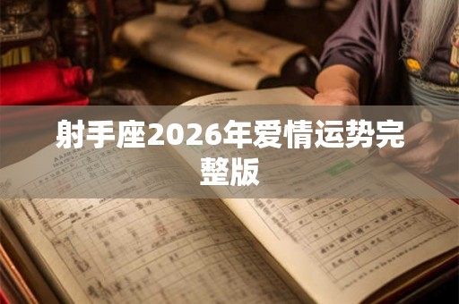 射手座2026年爱情运势完整版