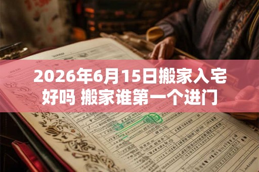 2026年6月15日搬家入宅好吗 搬家谁第一个进门