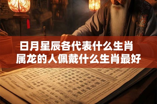 日月星辰各代表什么生肖  属龙的人佩戴什么生肖最好