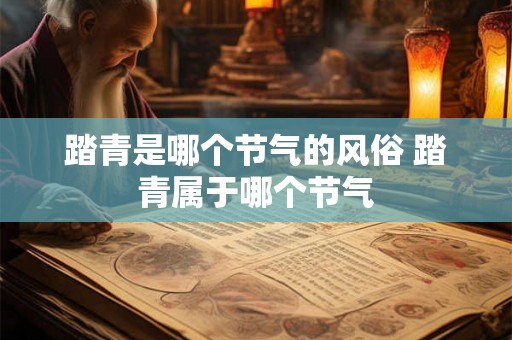 踏青是哪个节气的风俗 踏青属于哪个节气
