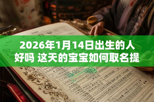 2026年1月14日出生的人好吗 这天的宝宝如何取名提升命局