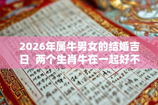 2026年属牛男女的结婚吉日  两个生肖牛在一起好不好
