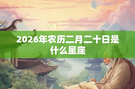 2026年农历二月二十日是什么星座