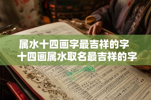 属水十四画字最吉祥的字  十四画属水取名最吉祥的字