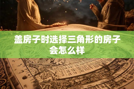 盖房子时选择三角形的房子会怎么样