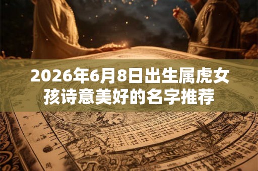 2026年6月8日出生属虎女孩诗意美好的名字推荐