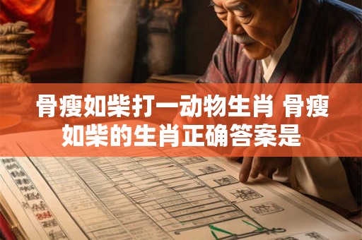 骨瘦如柴打一动物生肖 骨瘦如柴的生肖正确答案是 骨瘦如柴打一动物生肖 骨瘦如柴的生肖正确答案是