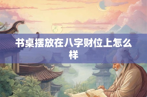 书桌摆放在八字财位上怎么样