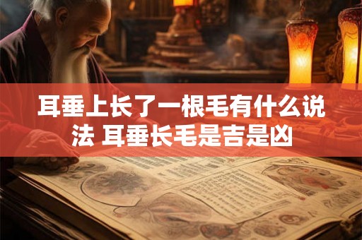 耳垂上长了一根毛有什么说法 耳垂长毛是吉是凶 耳垂上长了一根毛有什么说法 耳垂长毛是吉是凶