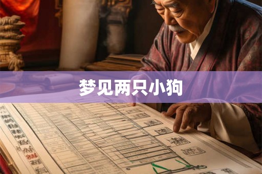 梦见两只小狗