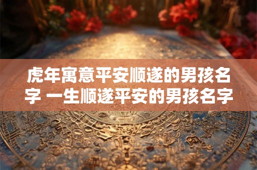 虎年寓意平安顺遂的男孩名字 一生顺遂平安的男孩名字取名技巧 虎年寓意平安顺遂的男孩名字 一生顺遂平安的男孩名字取名技巧