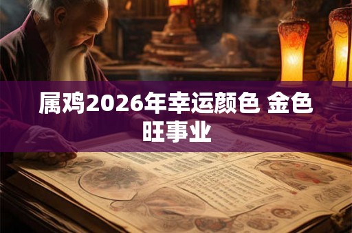 属鸡2026年幸运颜色 金色旺事业 属鸡2026年幸运颜色 金色旺事业